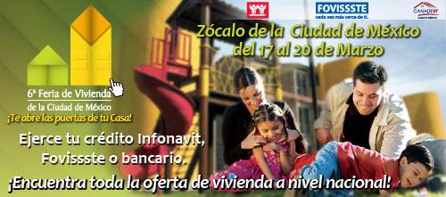 Feria Vivienda Ciudad de Mexico en el ZOCALO